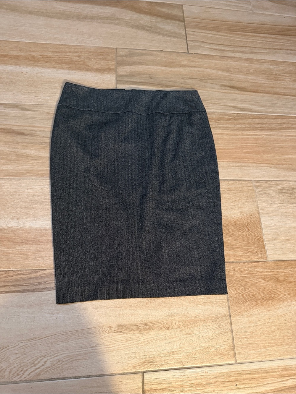 Mossimo Supply Co. Dark Gray Pinstripe Pencil Skirt